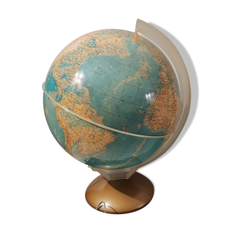 Mappemonde globe terrestre vintage années 1950