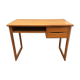 Vintage desk with Scandinavian-style wooden sled feet