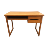 Bureau vintage avec pieds traîneaux en bois de style scandinave