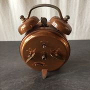 Réveil Japy cuivre décoration années 70 vintage