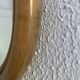 Vintage 1970s Apple Rattan Wicker Fruit Mirror - 35 x 32 cm