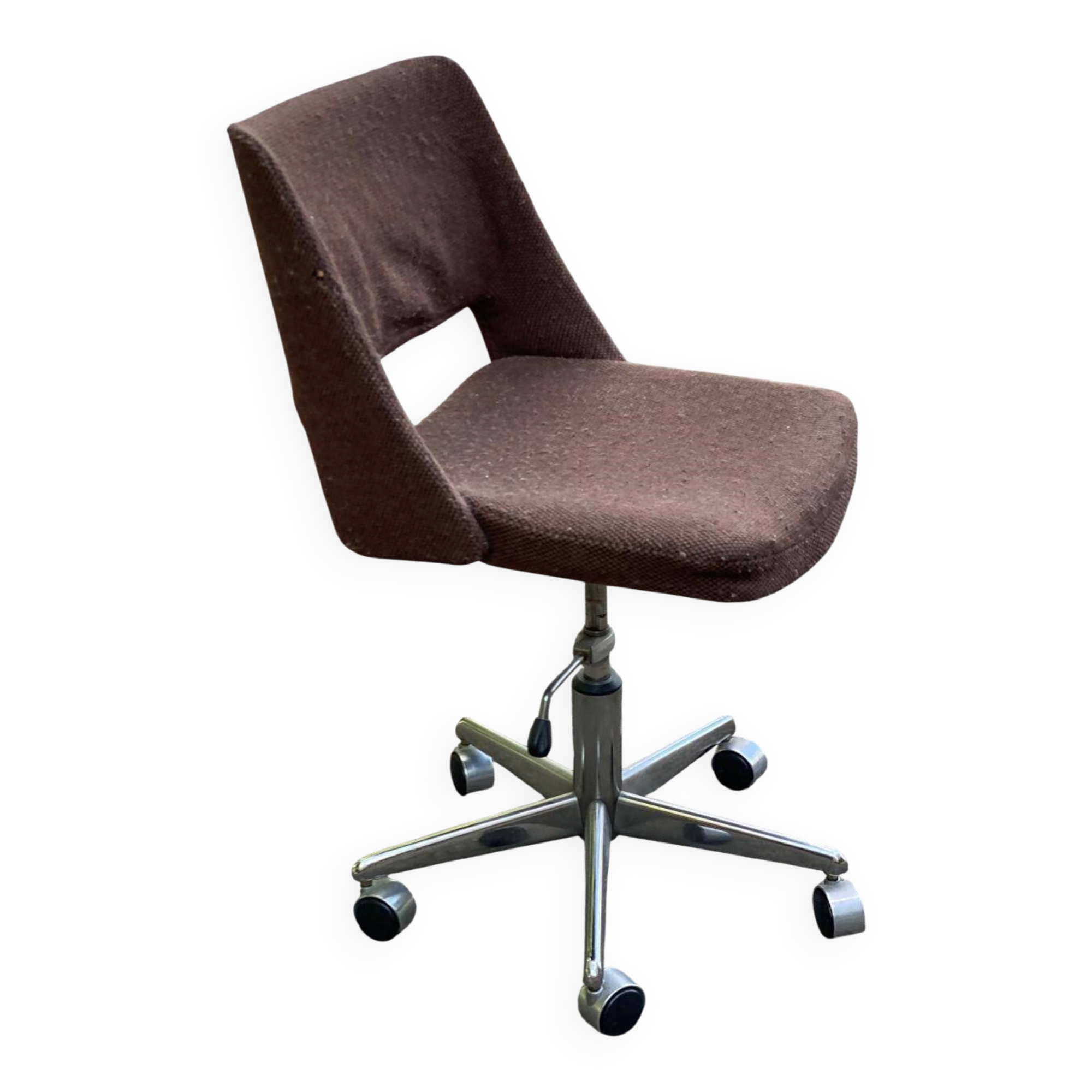 Vintage Scandinavian swivel office chair 1980s