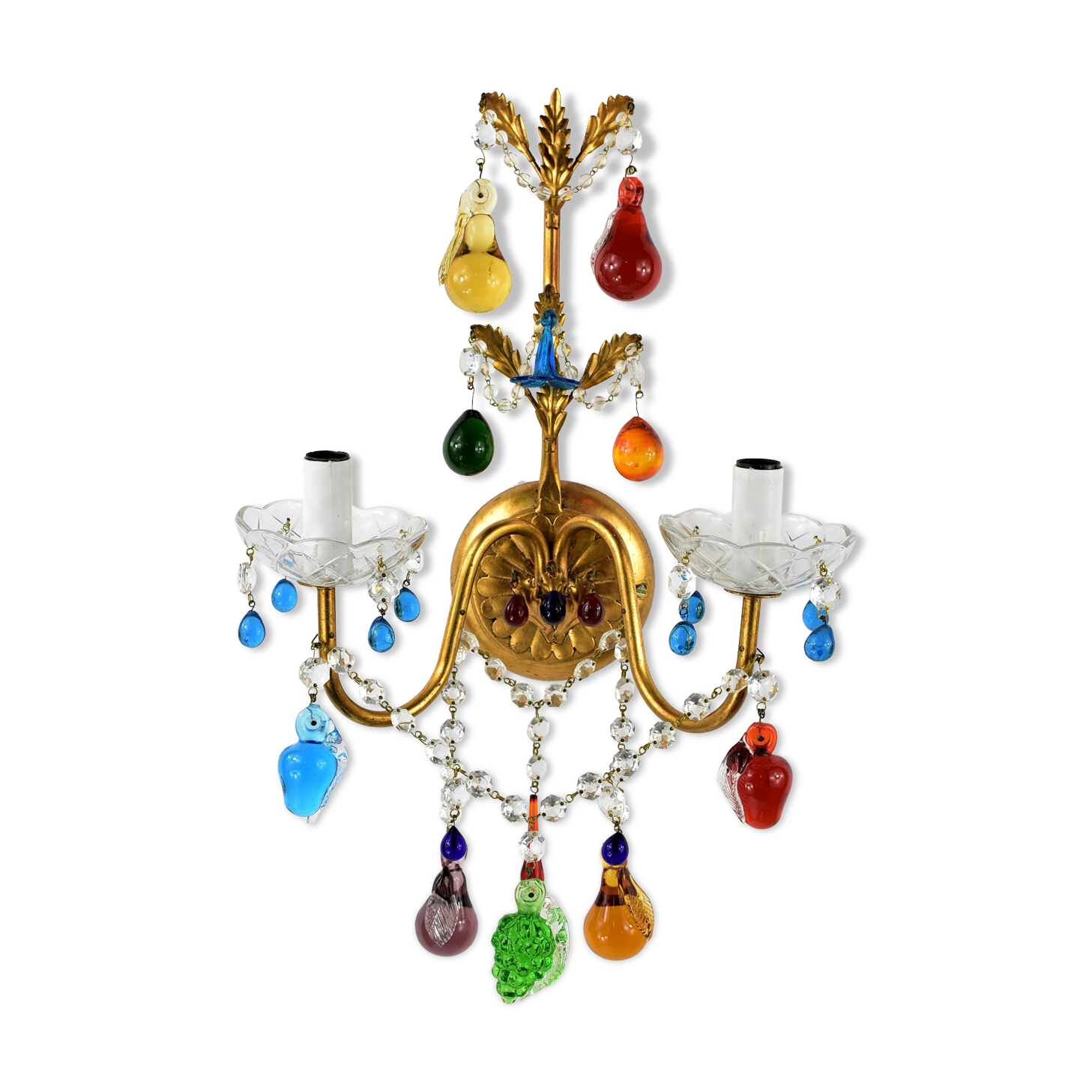 Wall lamp Murano n2 glass grapevines.