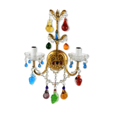 Wall lamp Murano n2 glass grapevines.