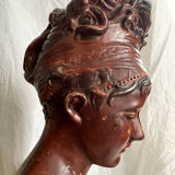 Bust of the Recamier in painted plaster