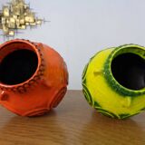 Pop Art Ceramic Vases from Jasba, Set of 2, 1970s