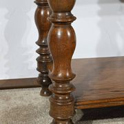 Sideboard at waist height, oak console, Louis Philippe style, 2nd part of the 19th century.