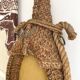 Mirror with rope and hemp from the 1960s.