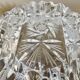 Impressive Bohemian crystal ashtray, crafted and engraved, 1950s.