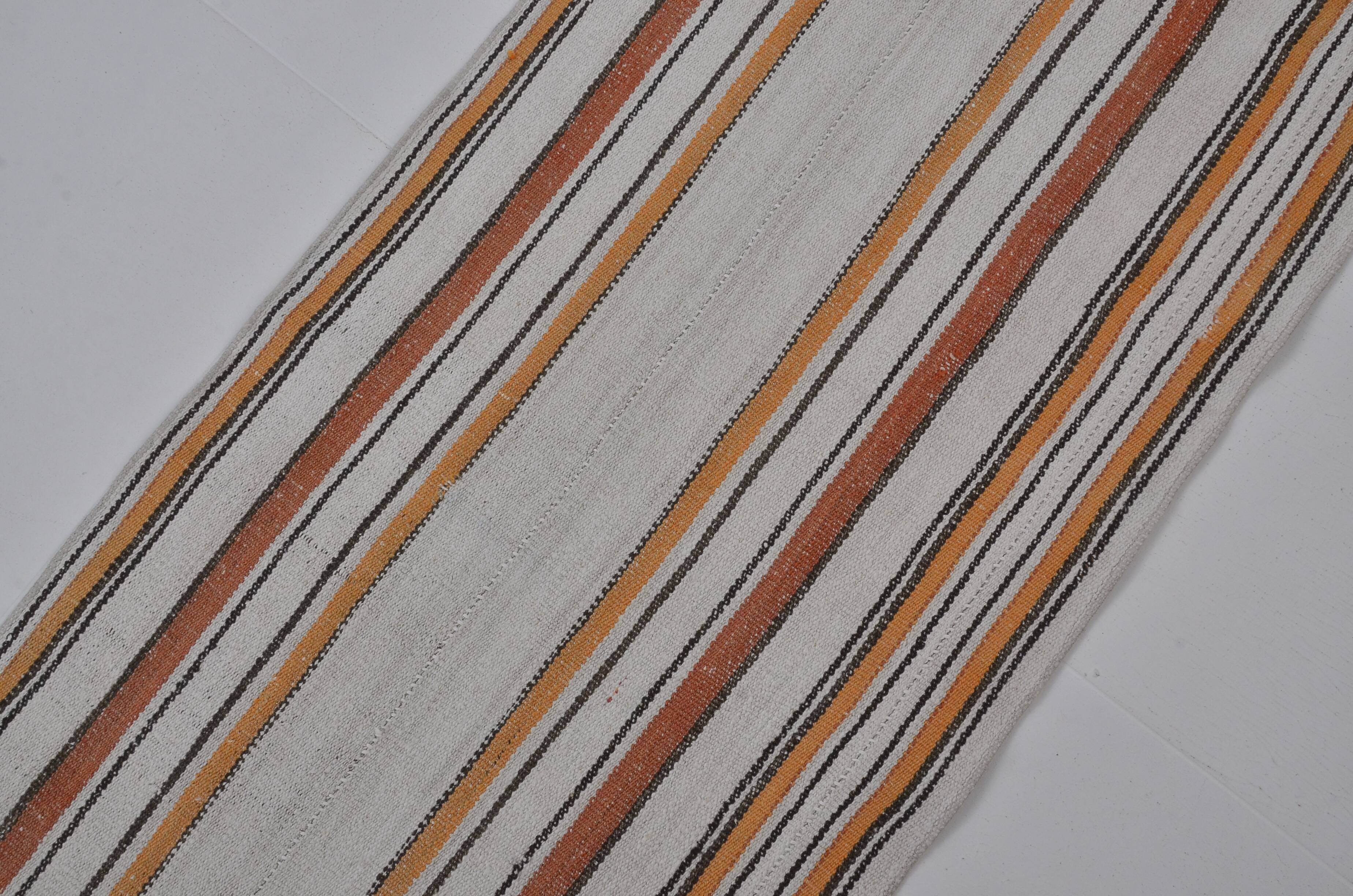Extra Long Hemp Kilim Runner sku3798