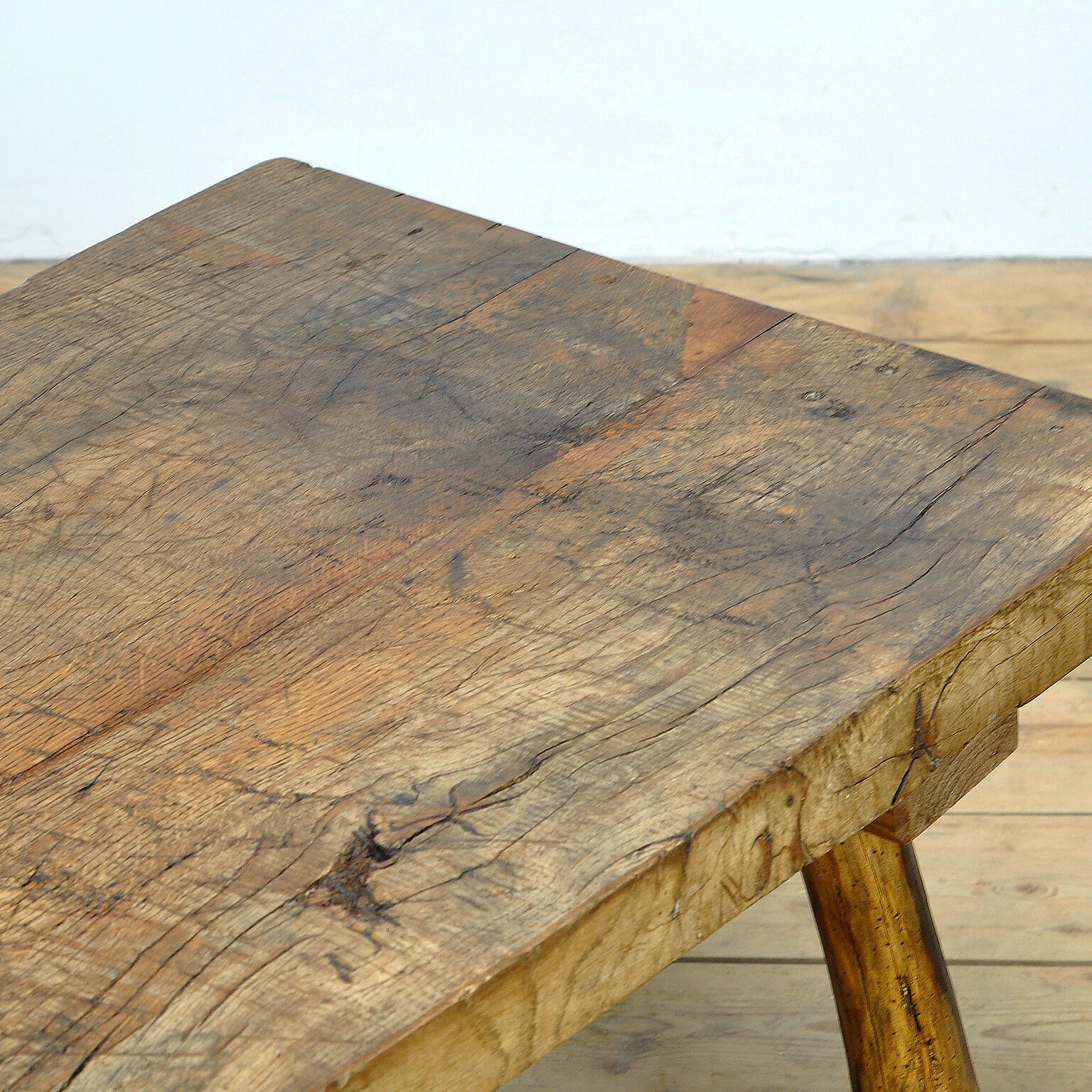 Vintage oak butcher's table/farmtable, 1930s