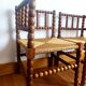 Paire de chaises bobin dites "coin de feu", Hollande