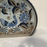 Lampe gourde en céramique polychrome XX siècle