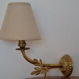 Golden foliage wall lamp