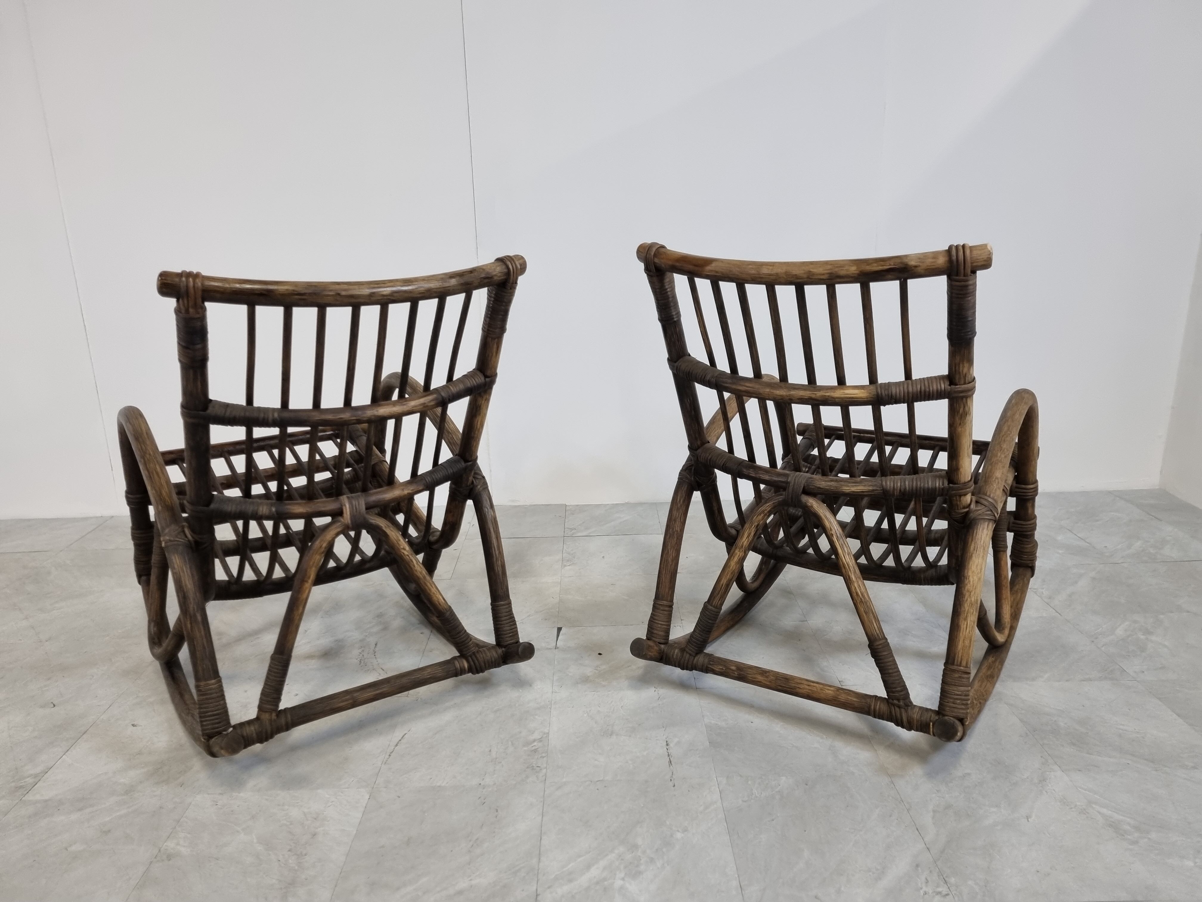 Pair of vintage bentwood rocking chairs, 1960s