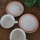 Set of 2 cups with saucers Luneville