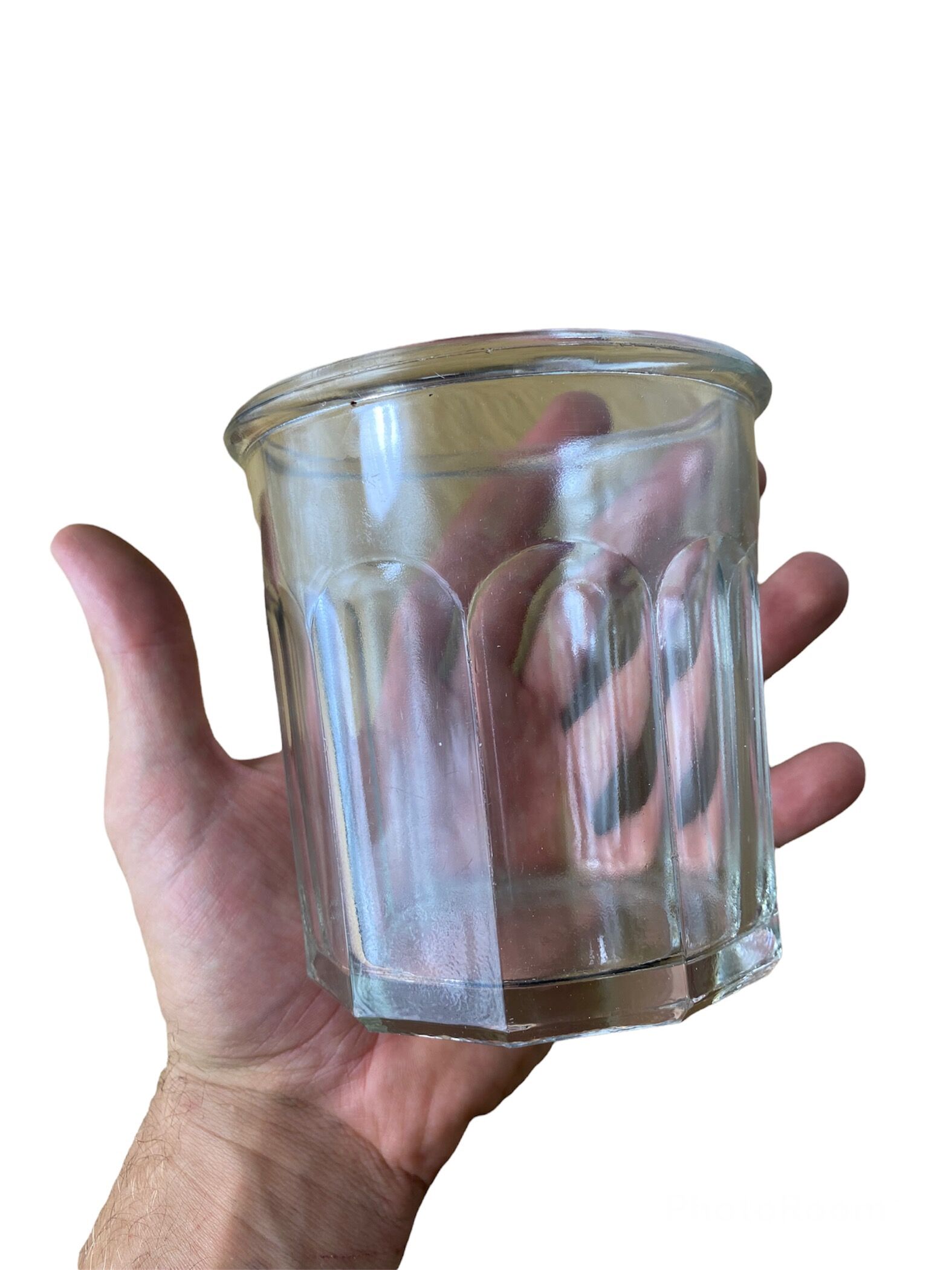 Set of two old jam jars