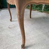 Louis XV extendable dining table, 18th century, renovated in solid oak 230cm