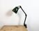 Industrial Green Enamel Adjustable Table Lamp, 1960s