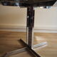 Smoked glass round dining table
