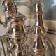 Exclusive 6-piece silver-plated spice service, classic Georgian style.