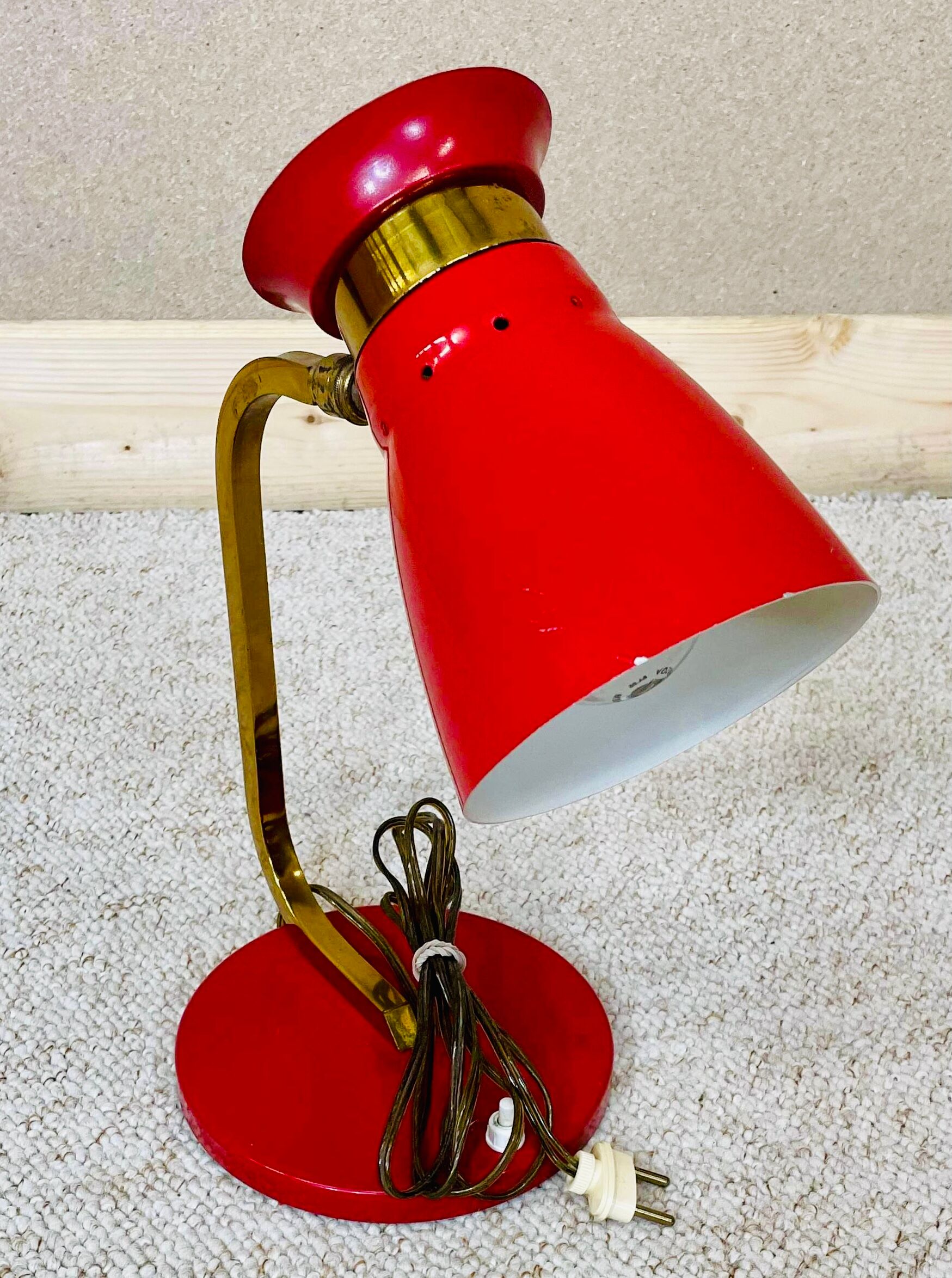 Table lamp Diabolo France Vintage 60 ́s