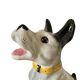 DESVRES earthenware dog with sulphide eyes, 1950