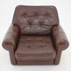 1970s Danish Brown Leather Armchair, Denmark