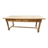 Table de ferme en chêne brut, XIXème