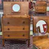 English oak dressing table, dresser 1930