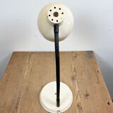Beige industrial gooseneck table lamp, 1960s