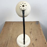Beige industrial gooseneck table lamp, 1960s