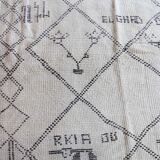 Tapis beni ouarain ancien - 173 x 234 cm