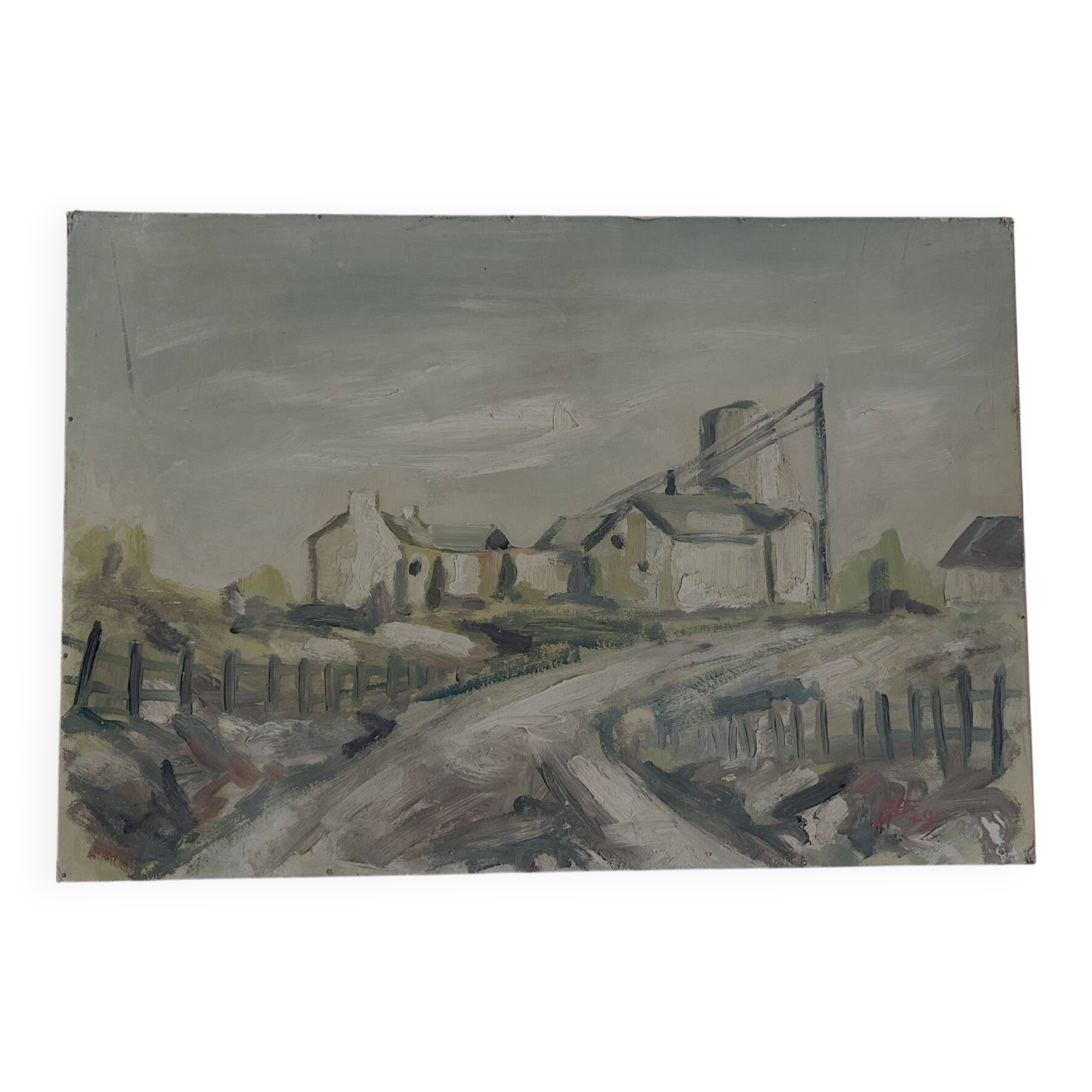 Antique painting signed