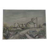 Antique painting signed