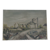 Antique painting signed