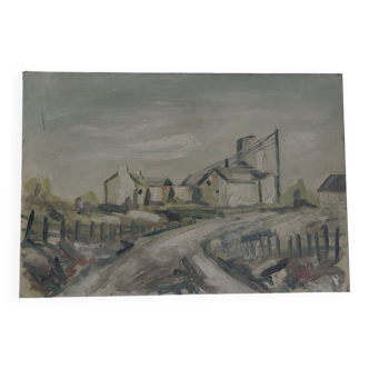 Antique painting signed