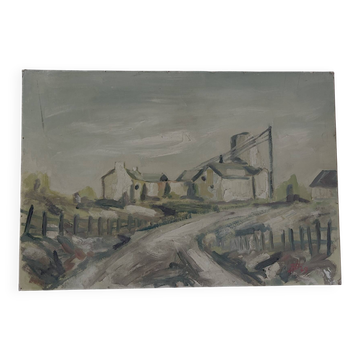 Antique painting signed