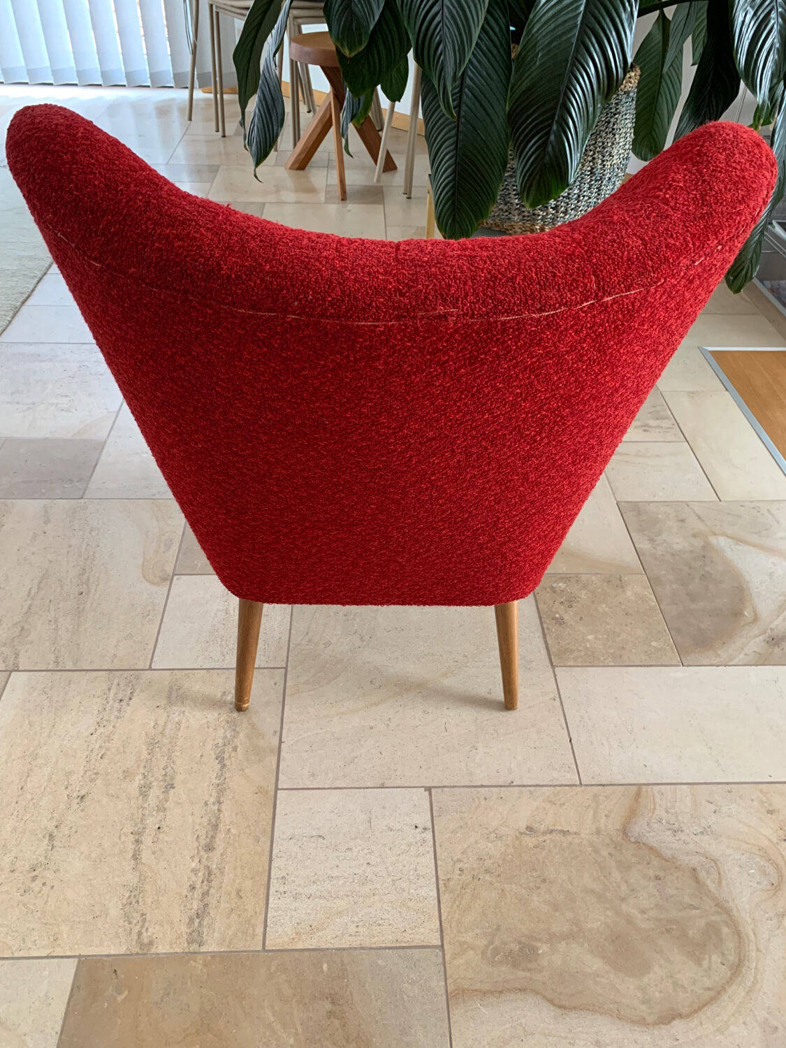 Armchair red cocktail 50s-60s