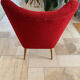 Armchair red cocktail 50s-60s