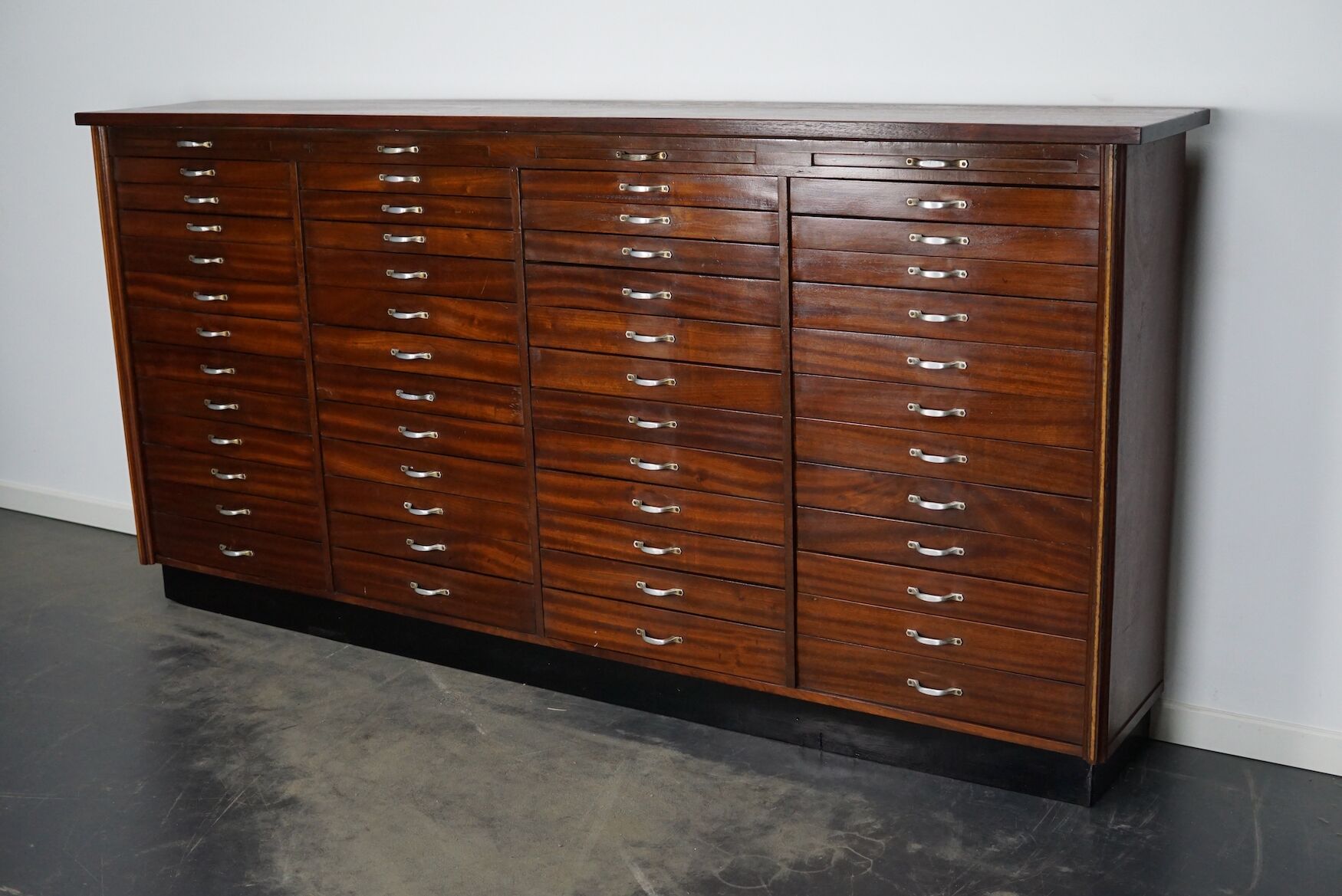 Vintage dutch mahogany jewelers / watchmakers cabinet, circa 1930