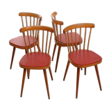 4 chairs Scandinavian year 50 bars