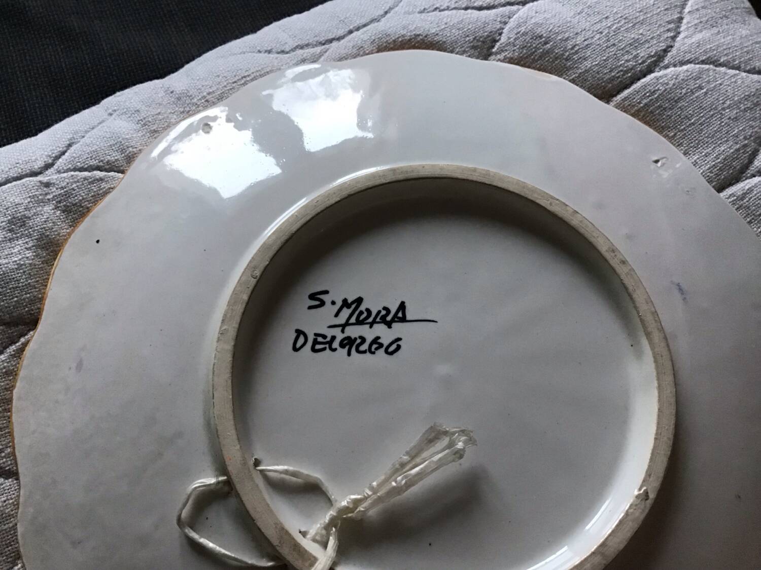 Ceramic plate S. Mora