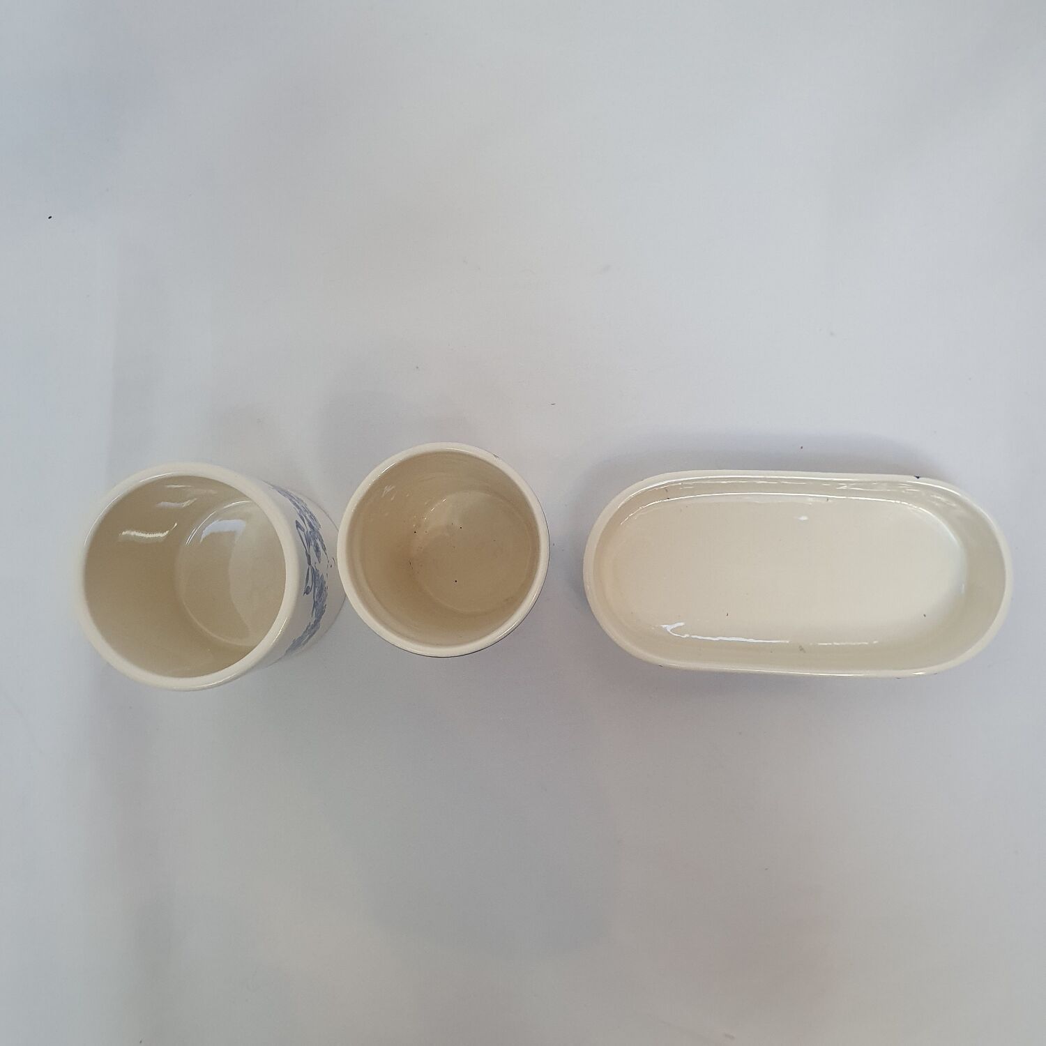 Toothglasses and soap dish Sia Blue Garland