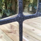 Brutalized wrought iron candle holder