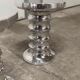 Paire de tabourets aluminium chromé Eichholtz 2000