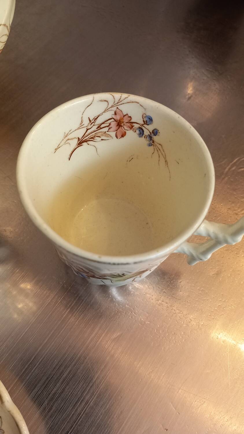 Service à café ancien Myosotis Lunéville