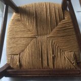 Wooden farm chairs pair