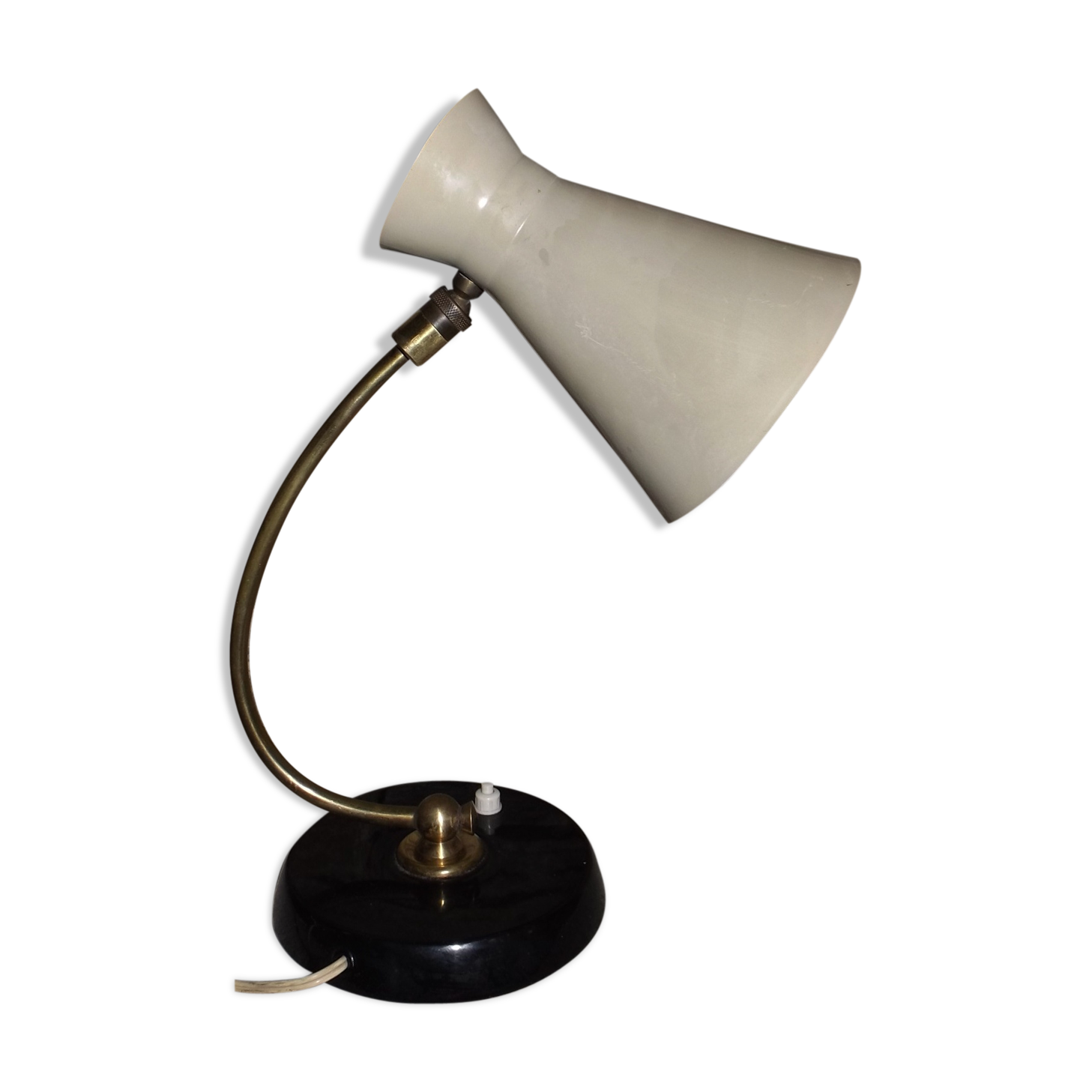 Articulated lamp circa 1950 lacquered metal and brass Italy