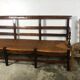 Mulched bench Provençal oak and walnut in late 18th century